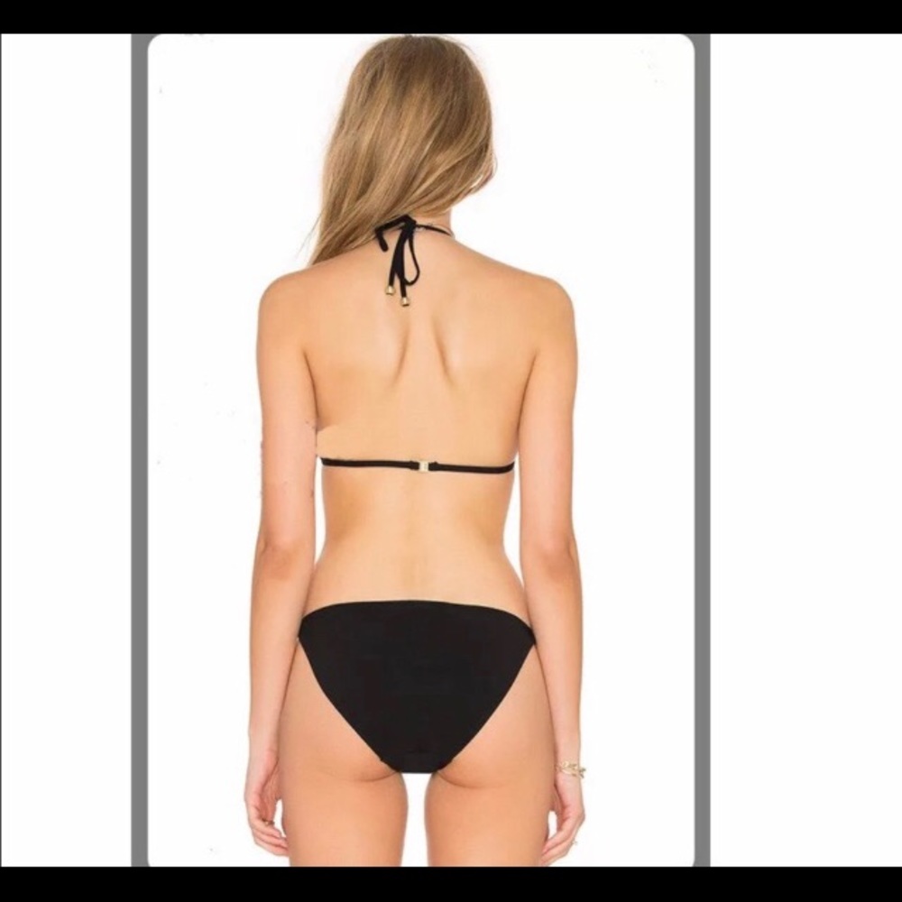 GIFTED - Black Floral Bathing Suit Top! - Picture 2 of 4